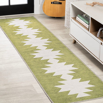 Chayton Minimalist Geometric Machine-washable Area Rug